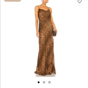 L'AGENCE - Revolve Christine Leopard Silk Dress